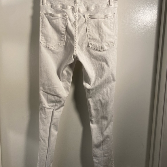 FRAME LE HIGH SKINNY IN BLANC RIP SIZE 28 NWOT - Picture 7 of 9